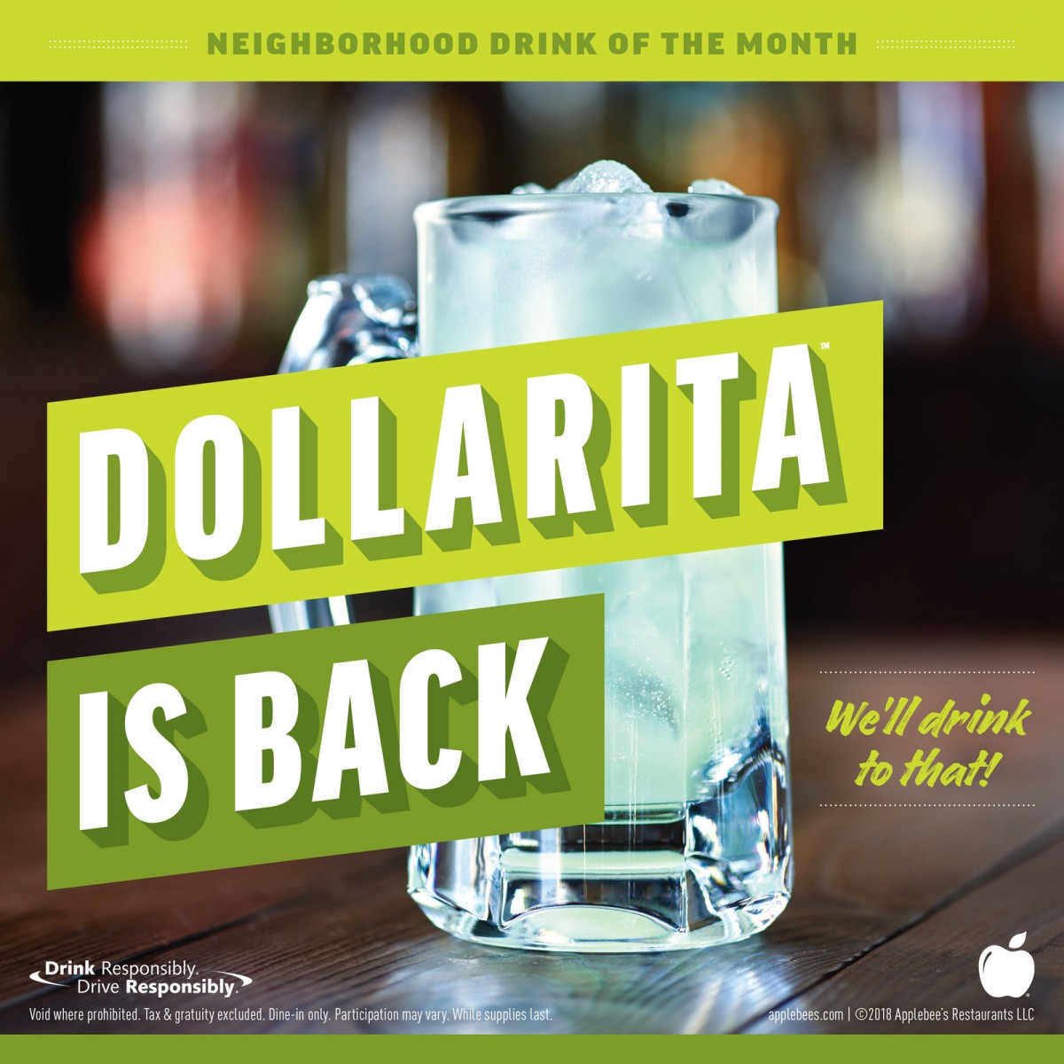 Applebee’s DOLLARITA is Back for the Month of April